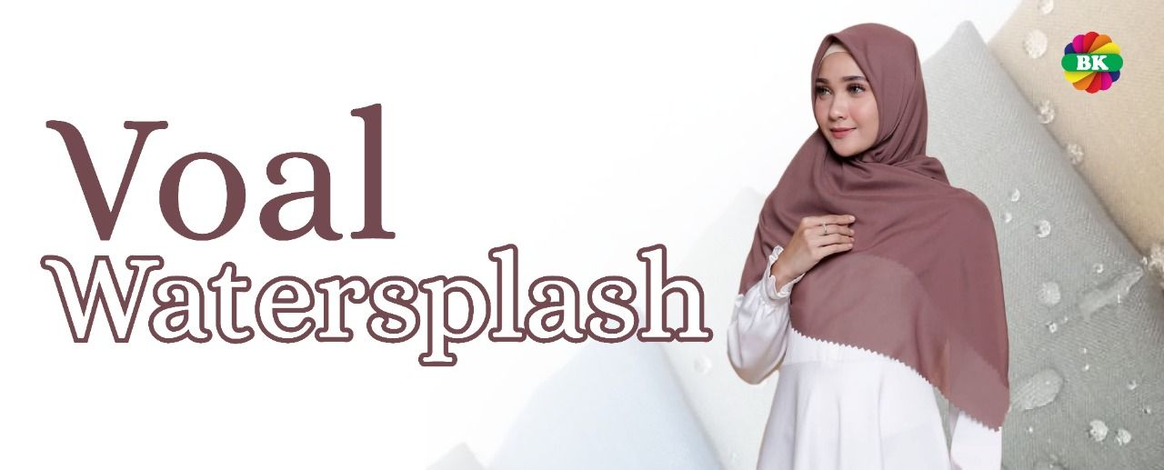 Voal Water Splash, Kain Jilbab Anti Air